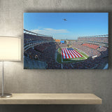 New England Patriots Stadium Canvas Prints Gillette Stadium Wall Art,Sport Stadium Art Prints, Fan Gift, Wall Decor