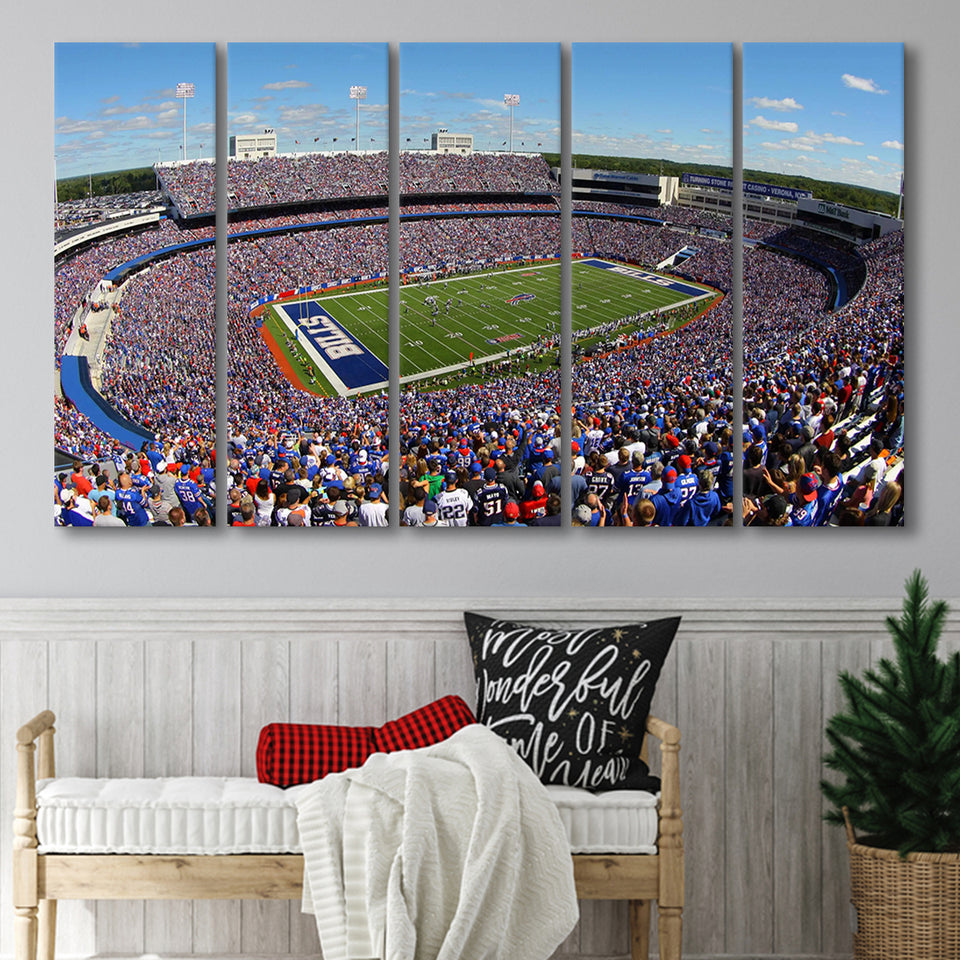 New Era Field Stadium, Stadium Canvas, Sport Art, Gift for him, Multi Panels B, Canvas Prints Wall Art Decor