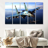 New Flankers Coming Soon Possibly As The Su 40 5 Piece B Canvas Prints Wall Art Decor - Painting Canvas, Multi Panels