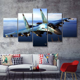New Flankers Coming Soon Possibly As The Su 40 5 Piece Canvas Prints Wall Art Decor - Painting Canvas, Multi Panels