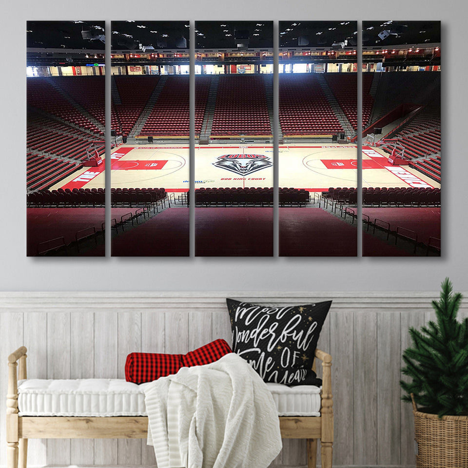 New Mexico Lobos Wall Art Dreamstyle Arena Stadium Canvas Prints,Multi Panels B,Sport Stadium Art Prints, Fan Gift