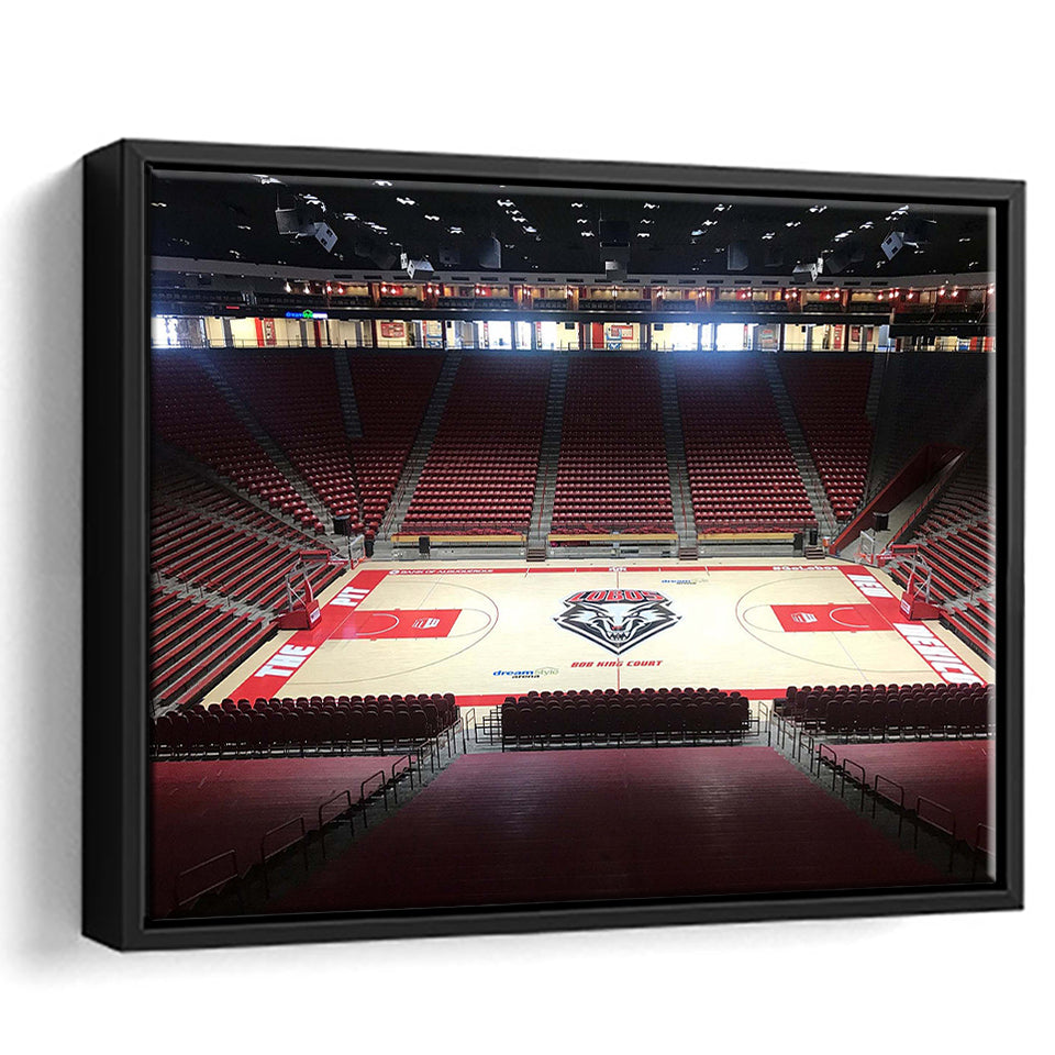 New Mexico Lobos Wall Art Dreamstyle Arena Stadium Framed Canvas Prints,Sport Stadium Art Prints, Fan Gift
