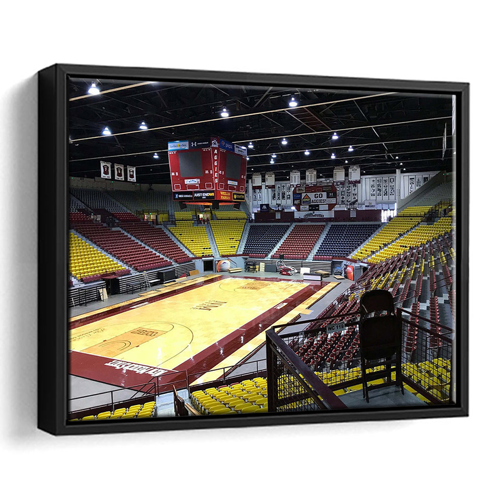 New Mexico State Aggies Stadium Framed Canvas Prints Pan American Center,Sport Stadium Art Prints, Fan Gift
