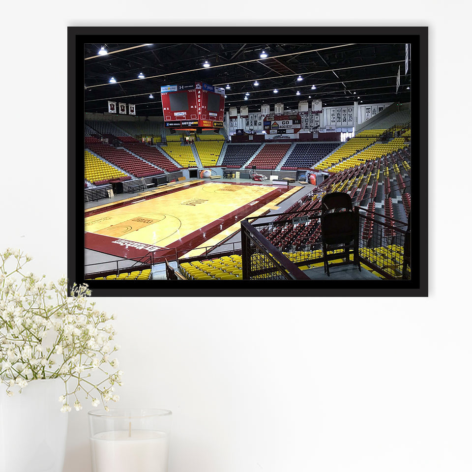 New Mexico State Aggies Stadium Framed Canvas Prints Pan American Center,Sport Stadium Art Prints, Fan Gift