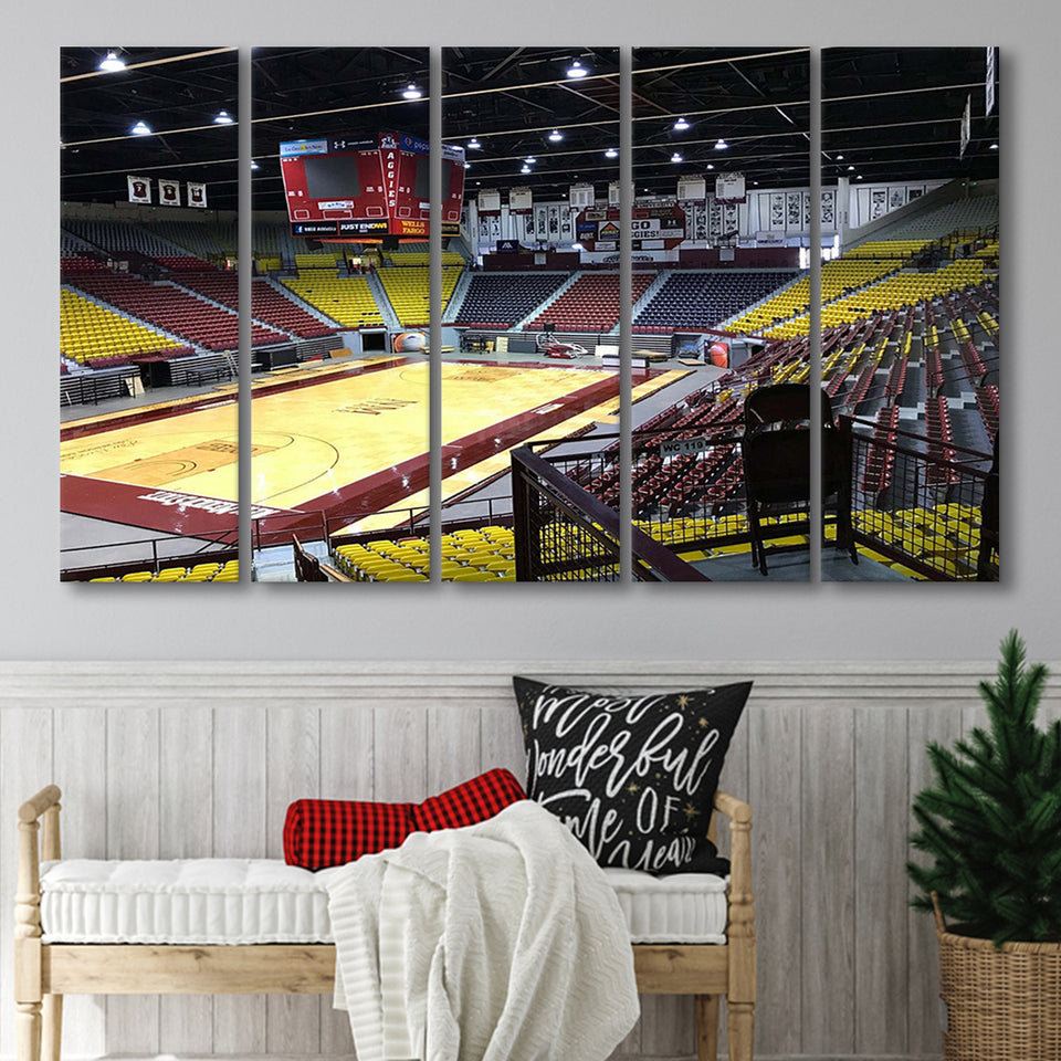 New Mexico State Aggies Stadium Canvas Prints Pan American Center,Multi Panels B,Sport Stadium Art Prints, Fan Gift
