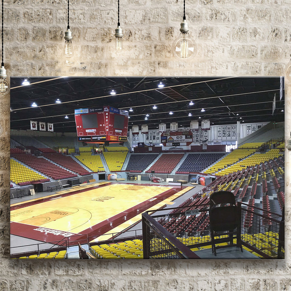 New Mexico State Aggies Stadium Canvas Prints Pan American Center,Sport Stadium Art Prints, Fan Gift, Wall Decor