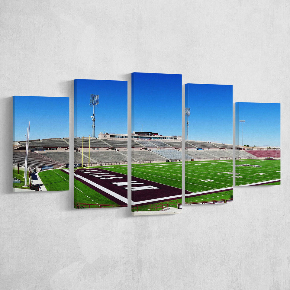 New Mexico State Aggies Wall Art Aggie Memorial,Multi Panels,Sport Stadium Art Prints, Fan Gift