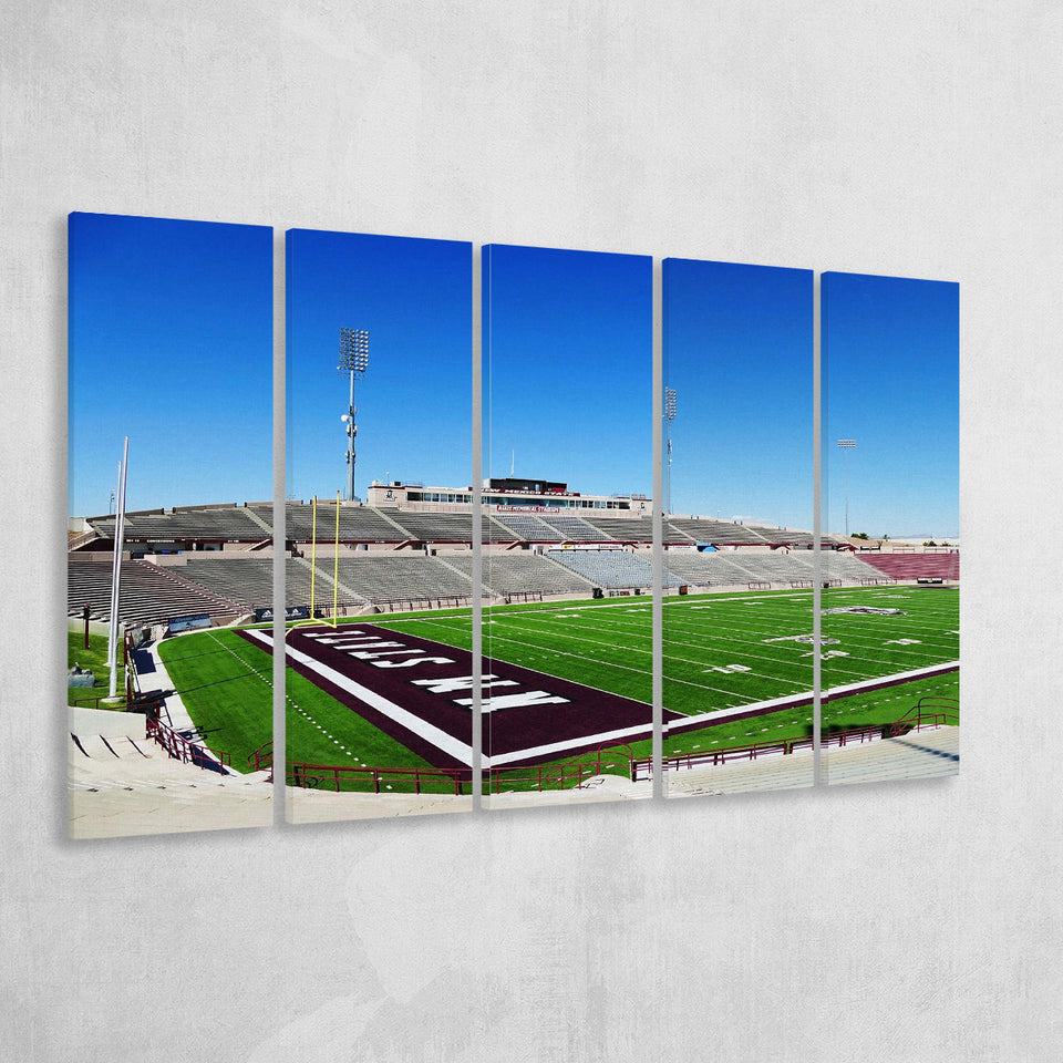 New Mexico State Aggies Wall Art Aggie Memorial,Multi Panels B,Sport Stadium Art Prints, Fan Gift
