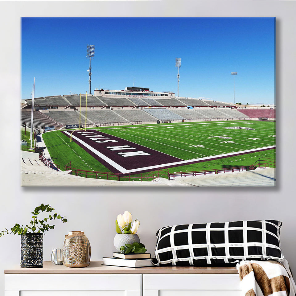New Mexico State Aggies Wall Art Aggie Memorial,Sport Stadium Art Prints, Fan Gift, Wall Decor