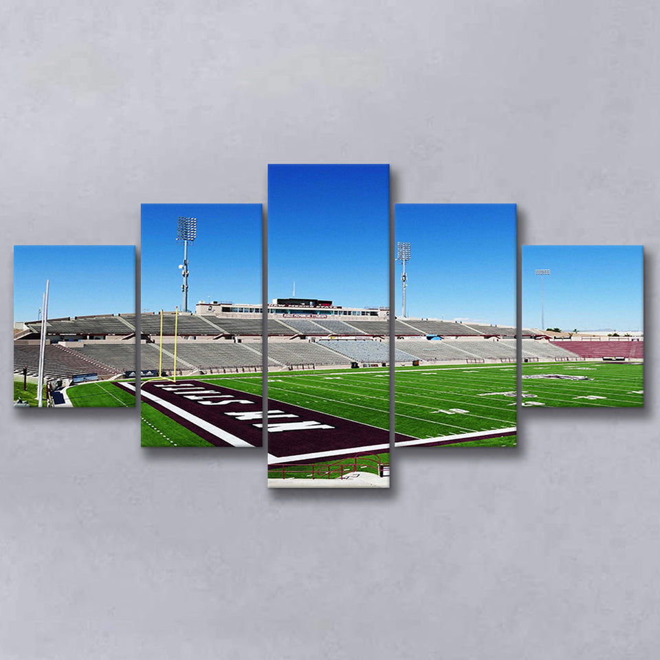 New Mexico State Aggies Wall Art Aggie Memorial,Multi Panels,Sport Stadium Art Prints, Fan Gift