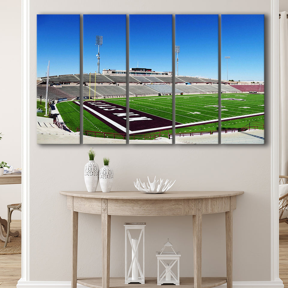 New Mexico State Aggies Wall Art Aggie Memorial,Multi Panels B,Sport Stadium Art Prints, Fan Gift