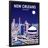 New Orleans LA Art V1, City Art Print, Framed Art Print Wall Art Home Decor, Framed Picture