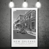 New Orleans Print Black And White Art Canvas Prints Wall Art Home Decor