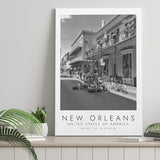 New Orleans Print Black And White Art Canvas Prints Wall Art Home Decor