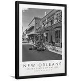 New Orleans Print Black And White Art Framed Art Prints Wall Art Decor, Framed Picture