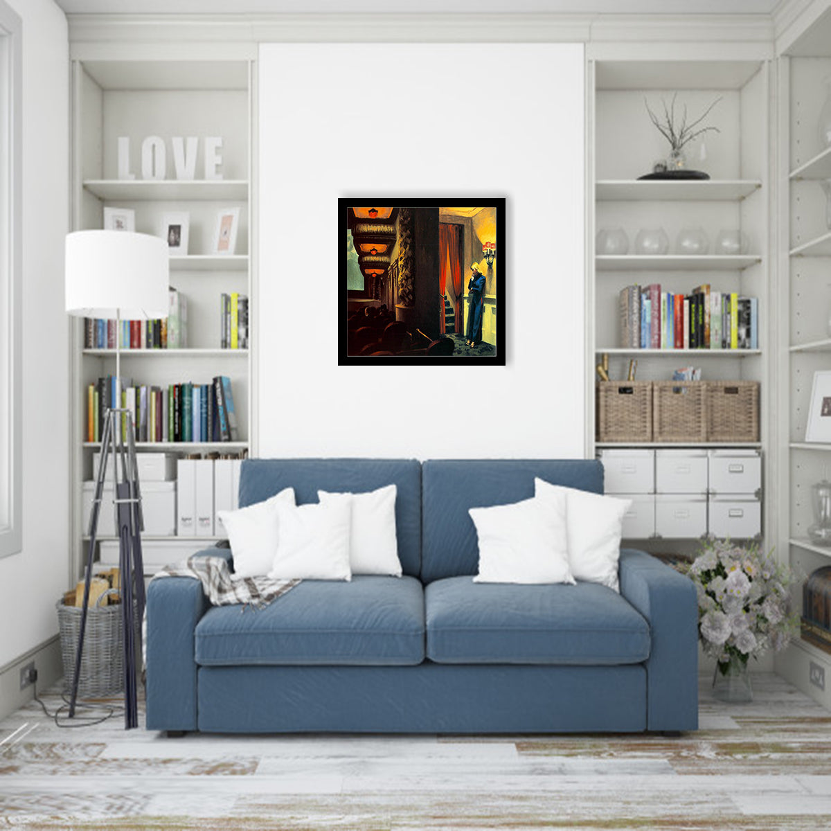 New York Cinema By Edward Hopper - Art Print, Framed Prints