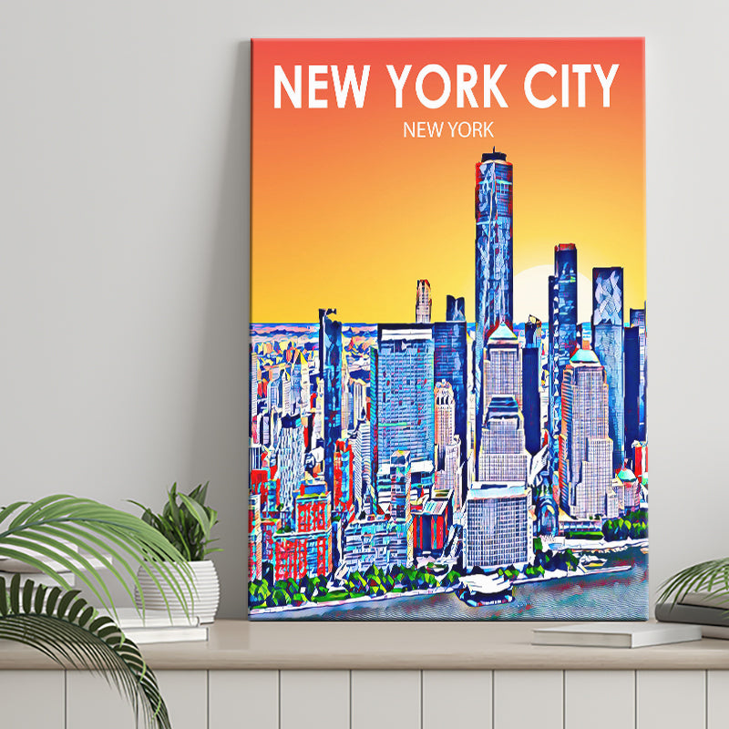 New York City NY Art ,City Art Print, Large Canvas, Canvas Print Wall Art Home Decor