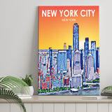 New York City NY Art ,City Art Print, Large Canvas, Canvas Print Wall Art Home Decor