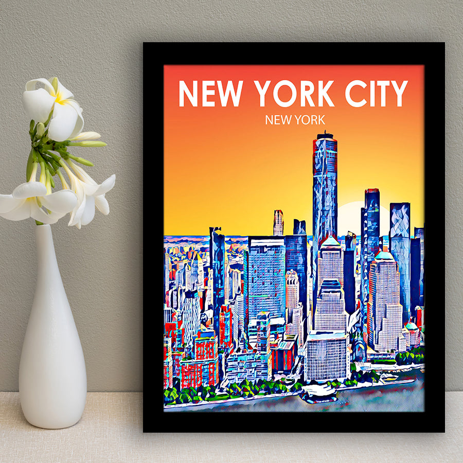 New York City NY Art, City Art Print, Framed Art Print Wall Art Home Decor, Framed Picture