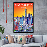 New York City NY Art, City Art Print, Framed Art Print Wall Art Home Decor, Framed Picture