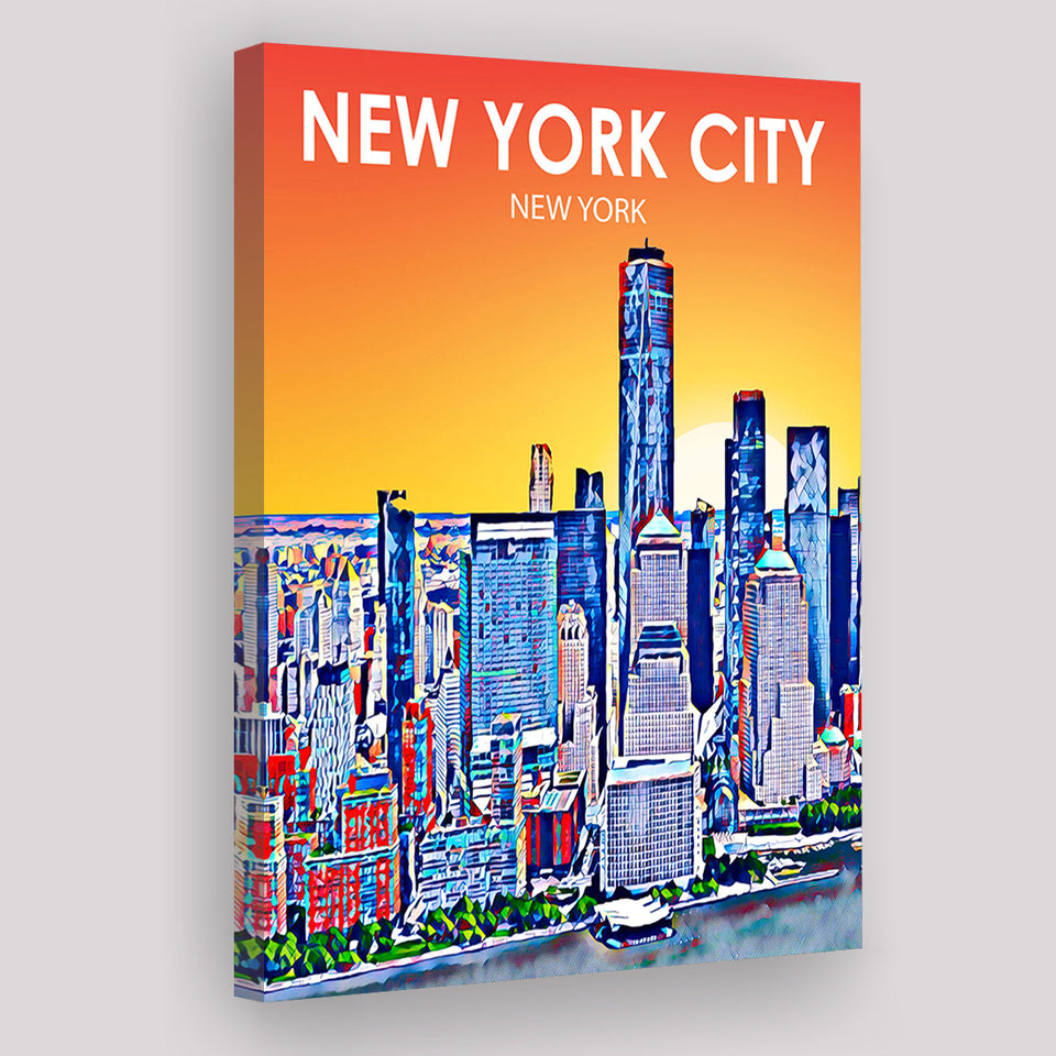 New York City NY Art ,City Art Print, Large Canvas, Canvas Print Wall Art Home Decor