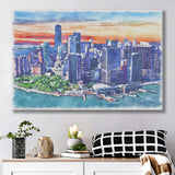 New York City Watercolor New York City, Sport Art Prints Fan Gift, Canvas Prints Wall Art Decor