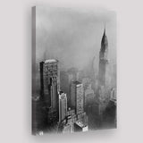 New York Cityscape Black And White Print, Empire State Building Canvas Prints Wall Art Home Decor