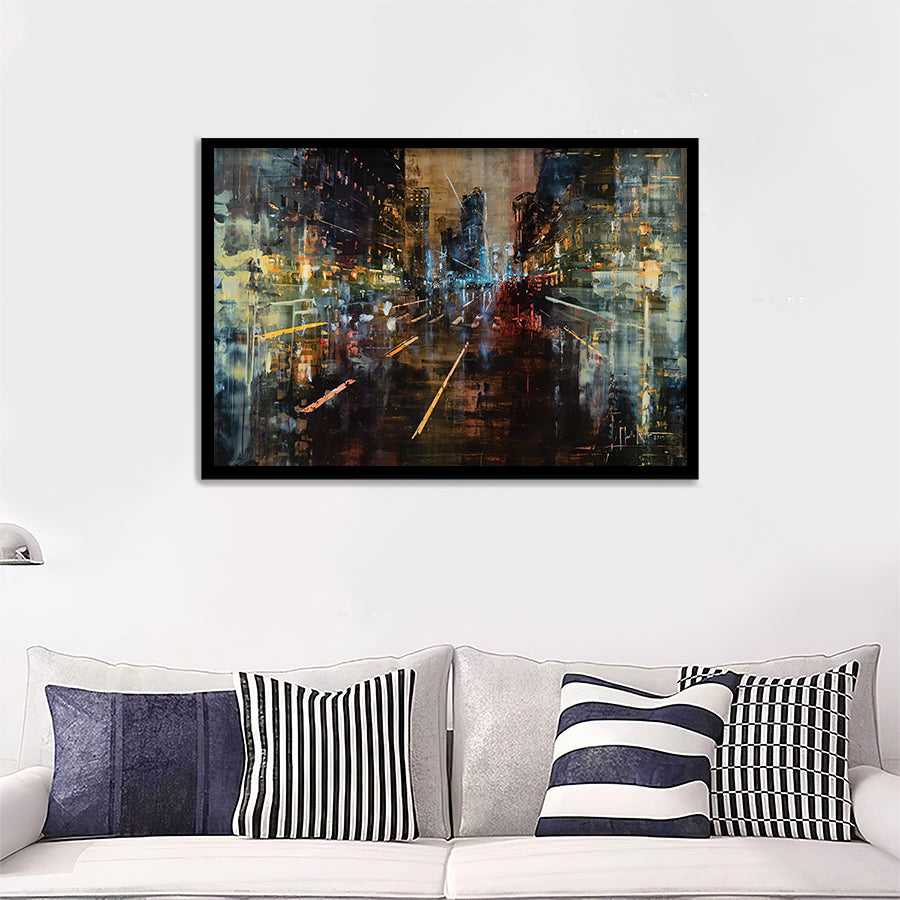 New York Fire II Framed Wall Art Prints - Framed Prints, Prints for Sale, Framed Art