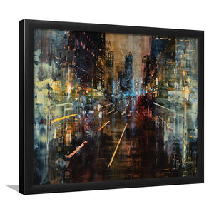 New York Fire II Framed Wall Art Prints - Framed Prints, Prints for Sale, Framed Art