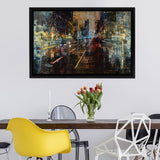 New York Fire II Framed Canvas Wall Art - Framed Prints, Prints for Sale, Canvas Painting