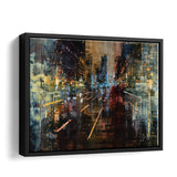 New York Fire II Framed Canvas Wall Art - Framed Prints, Prints for Sale, Canvas Painting