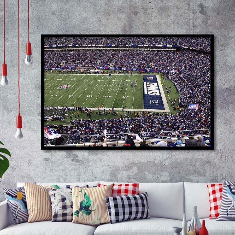 New York Giants Stadium Art Prints MetLife Stadium Wall Art,Sport Stadium Art Prints, Fan Gift, Wall Decor