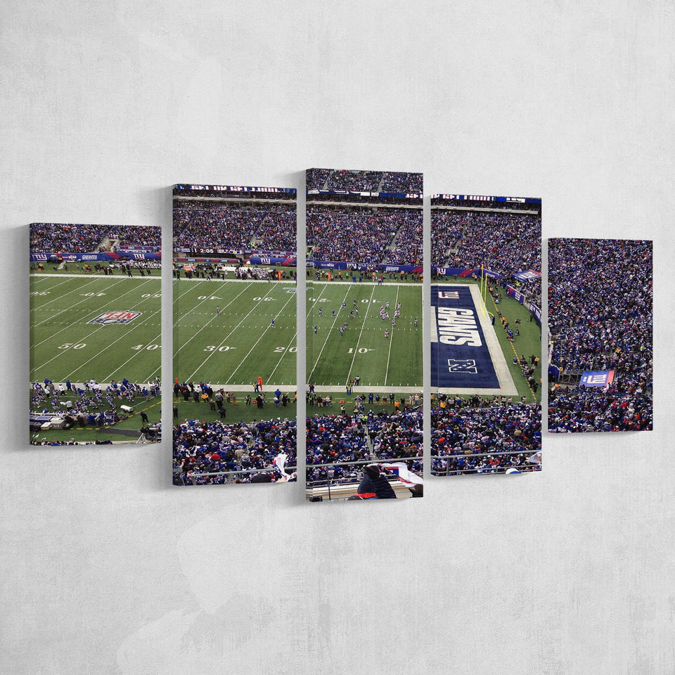 New York Giants Stadium Canvas Prints MetLife Stadium Wall Art,Multi Panels,Sport Stadium Art Prints, Fan Gift