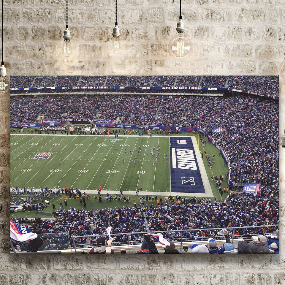 New York Giants Stadium Canvas Prints MetLife Stadium Wall Art,Sport Stadium Art Prints, Fan Gift, Wall Decor