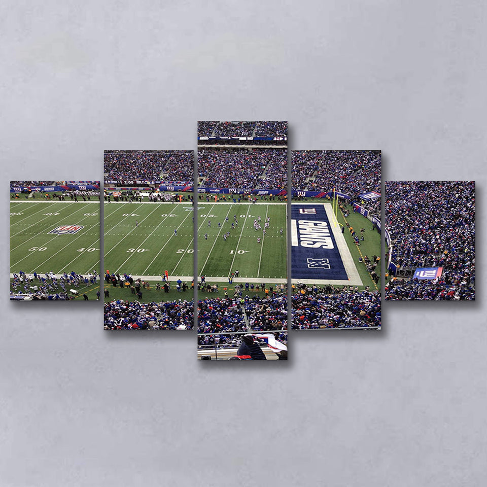 New York Giants Stadium Canvas Prints MetLife Stadium Wall Art,Multi Panels,Sport Stadium Art Prints, Fan Gift