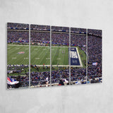 New York Giants Stadium Canvas Prints MetLife Stadium Wall Art,Multi Panels B,Sport Stadium Art Prints, Fan Gift