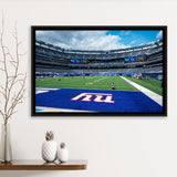 New York Giants Wall Art Metlife Stadium Framed Canvas Prints,Sport Stadium Art Prints, Fan Gift