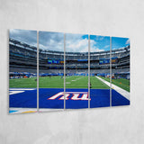 New York Giants Wall Art Metlife Stadium Canvas Prints,Multi Panels B,Sport Stadium Art Prints, Fan Gift