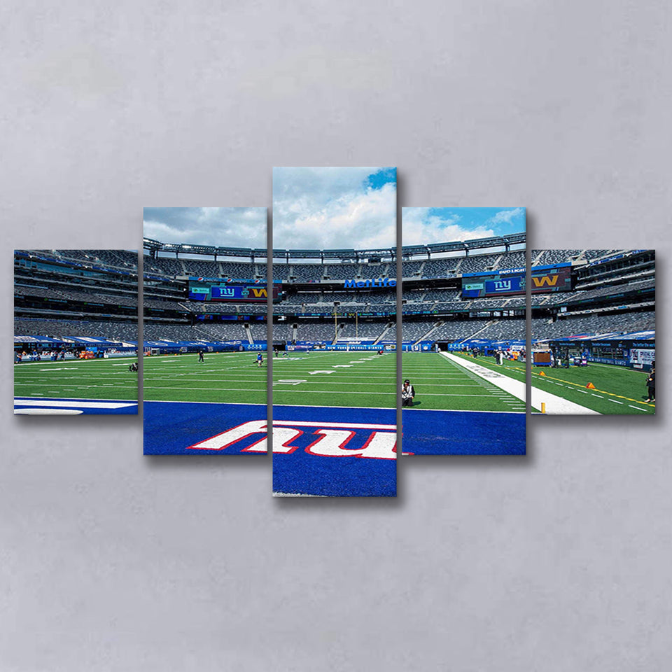 New York Giants Wall Art Metlife Stadium Canvas Prints,Multi Panels,Sport Stadium Art Prints, Fan Gift