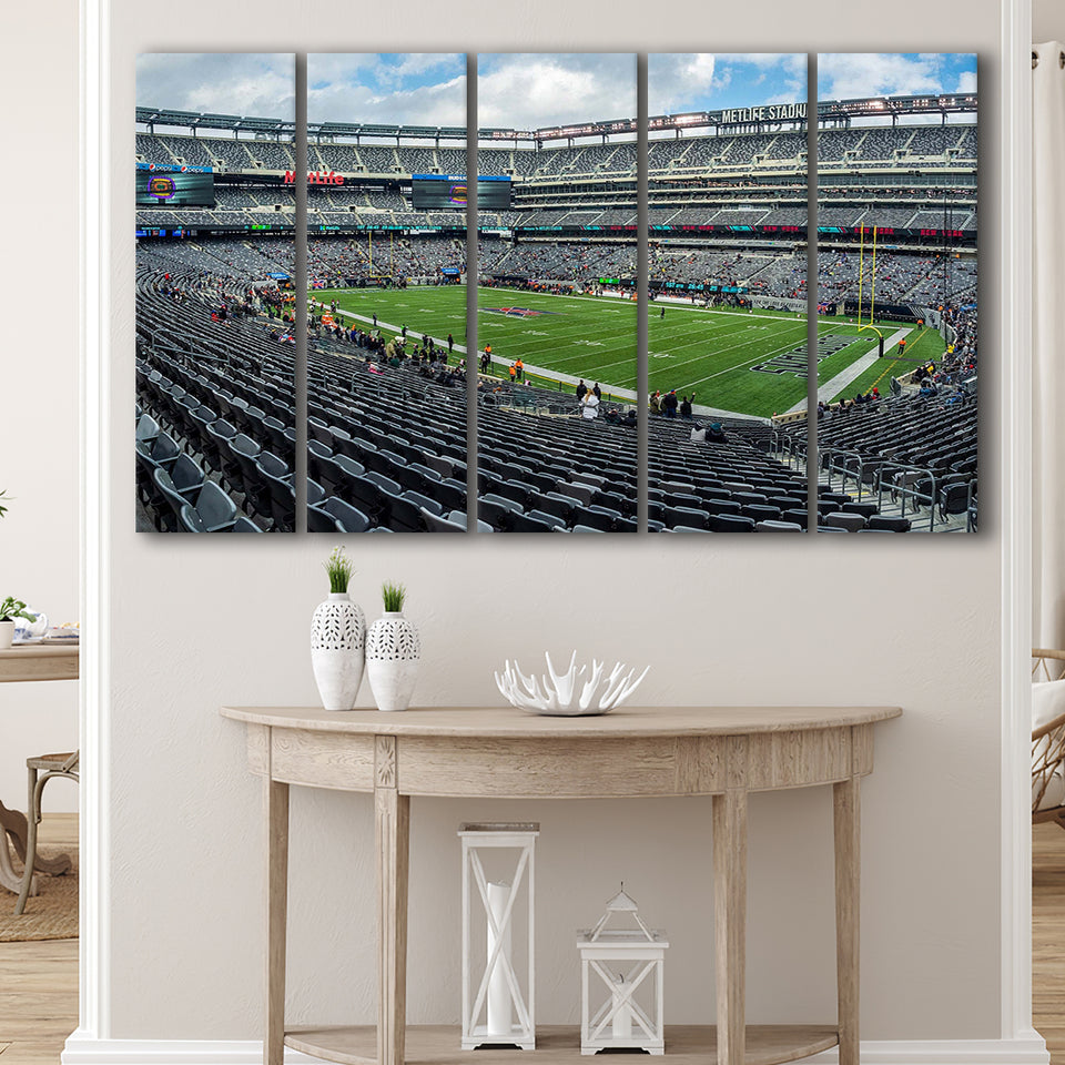 New York Guardians Wall Art MetLife Stadium Canvas Prints,Multi Panels B,Sport Stadium Art Prints, Fan Gift
