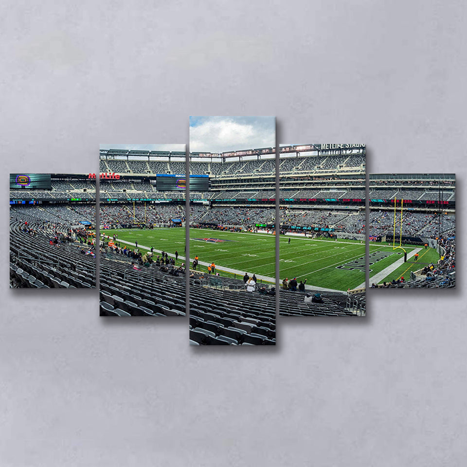 New York Guardians Wall Art MetLife Stadium Canvas Prints,Multi Panels,Sport Stadium Art Prints, Fan Gift