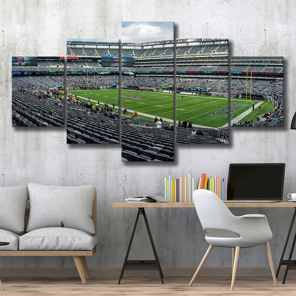 New York Guardians Wall Art MetLife Stadium Canvas Prints,Multi Panels,Sport Stadium Art Prints, Fan Gift