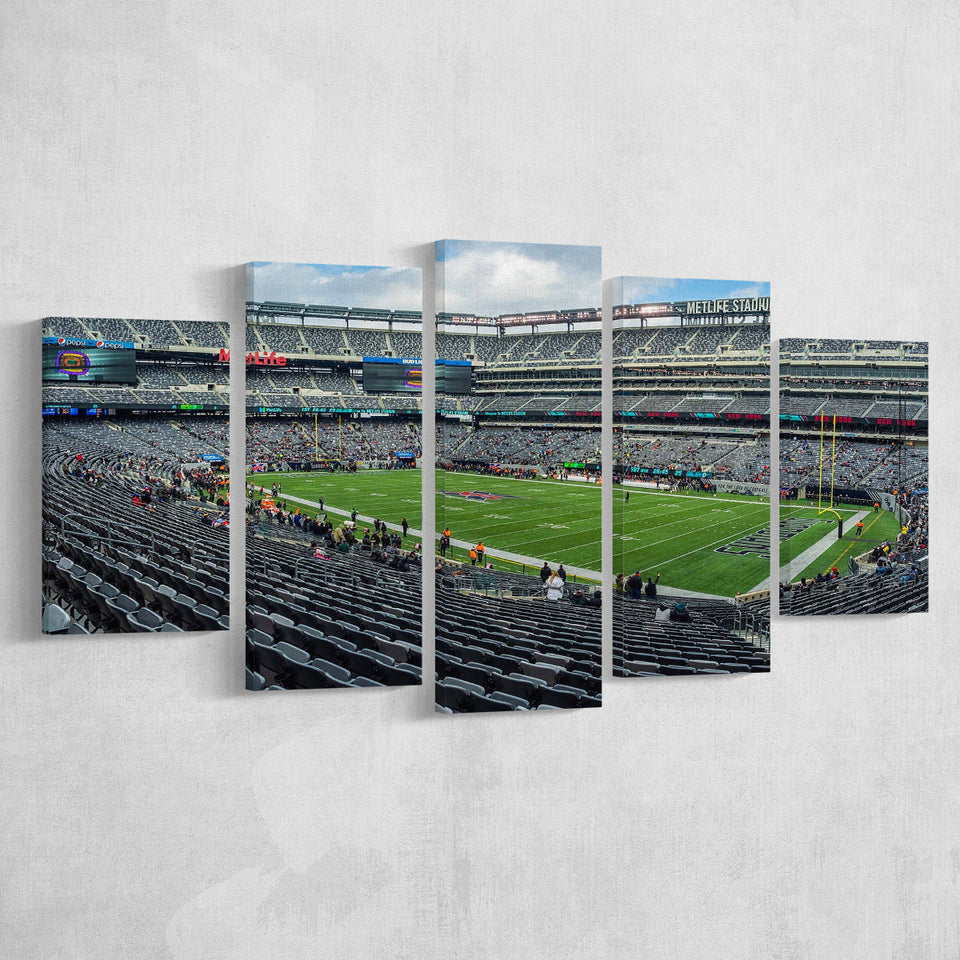 New York Guardians Wall Art MetLife Stadium Canvas Prints,Multi Panels,Sport Stadium Art Prints, Fan Gift