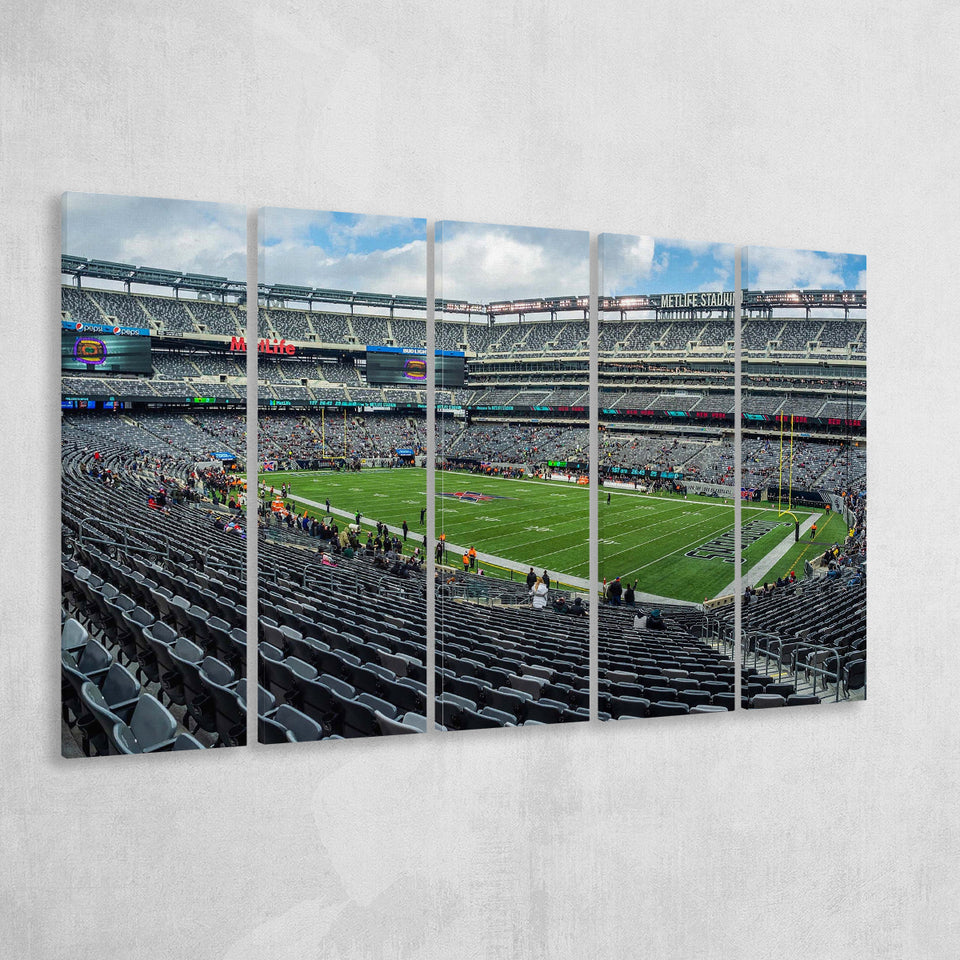 New York Guardians Wall Art MetLife Stadium Canvas Prints,Multi Panels B,Sport Stadium Art Prints, Fan Gift