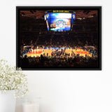 New York Knicks Stadium Framed Canvas Prints Madison Square Garden Wall,Sport Stadium Art Prints, Fan Gift