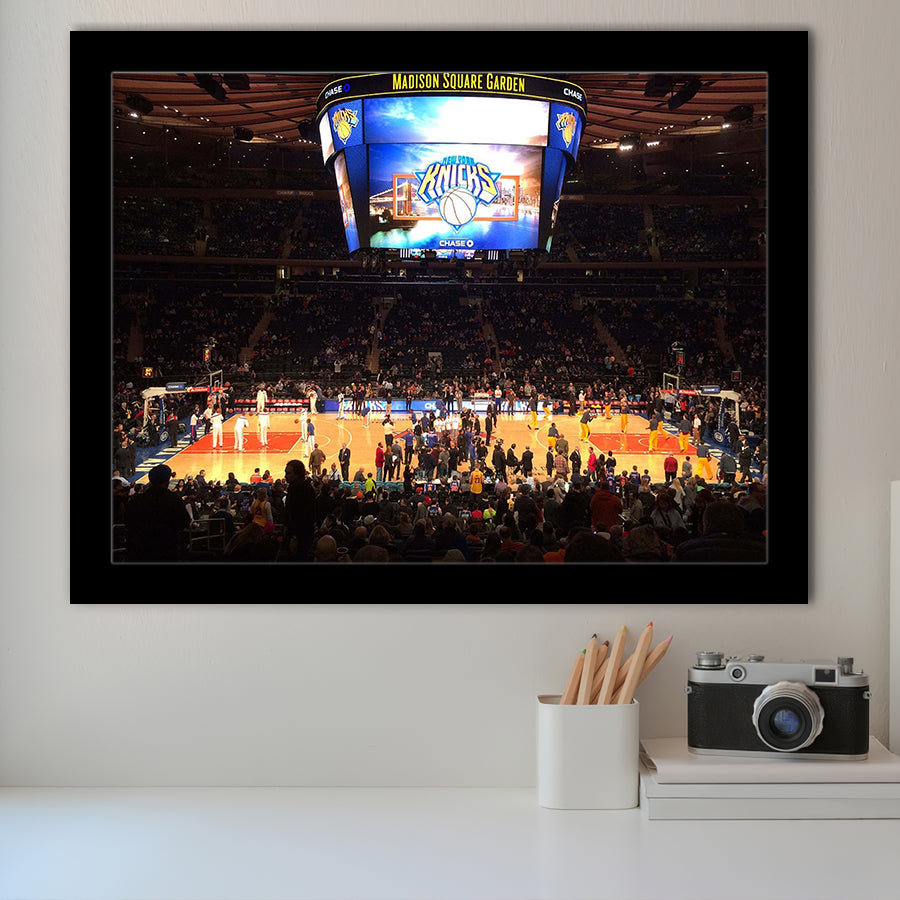 New York Knicks Stadium Art Prints Madison Square Garden Wall,Sport Stadium Art Prints, Fan Gift, Wall Decor