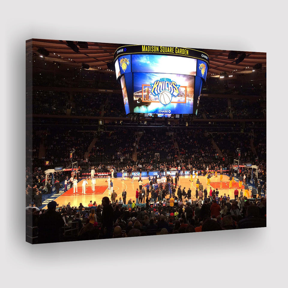 New York Knicks Stadium Canvas Prints Madison Square Garden Wall,Sport Stadium Art Prints, Fan Gift, Wall Decor