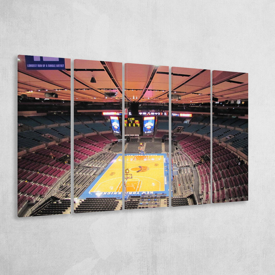 New York Knicks Wall Art Madison Square Garden,Multi Panels B,Sport Stadium Art Prints, Fan Gift