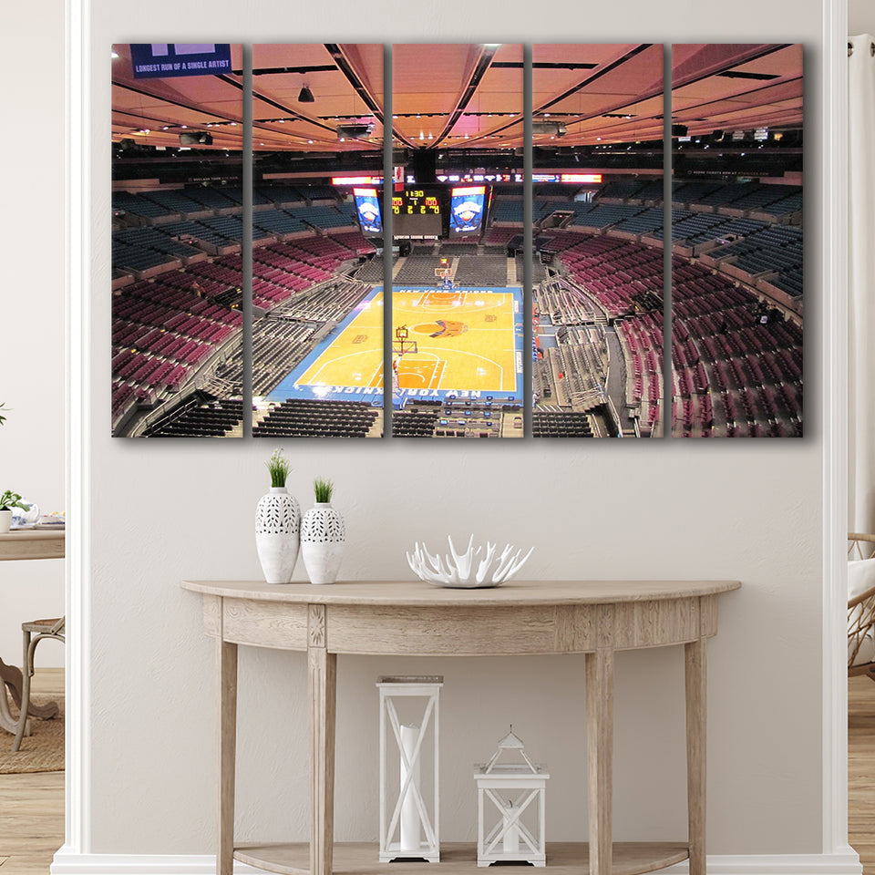 New York Knicks Wall Art Madison Square Garden,Multi Panels B,Sport Stadium Art Prints, Fan Gift