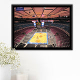 New York Knicks Framed Canvas Prints Wall Art Madison Square Garden,Sport Stadium Art Prints, Fan Gift